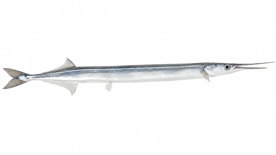 Zeichnung der Fischart Hornhecht Zeichnung der Fischart Hornhecht