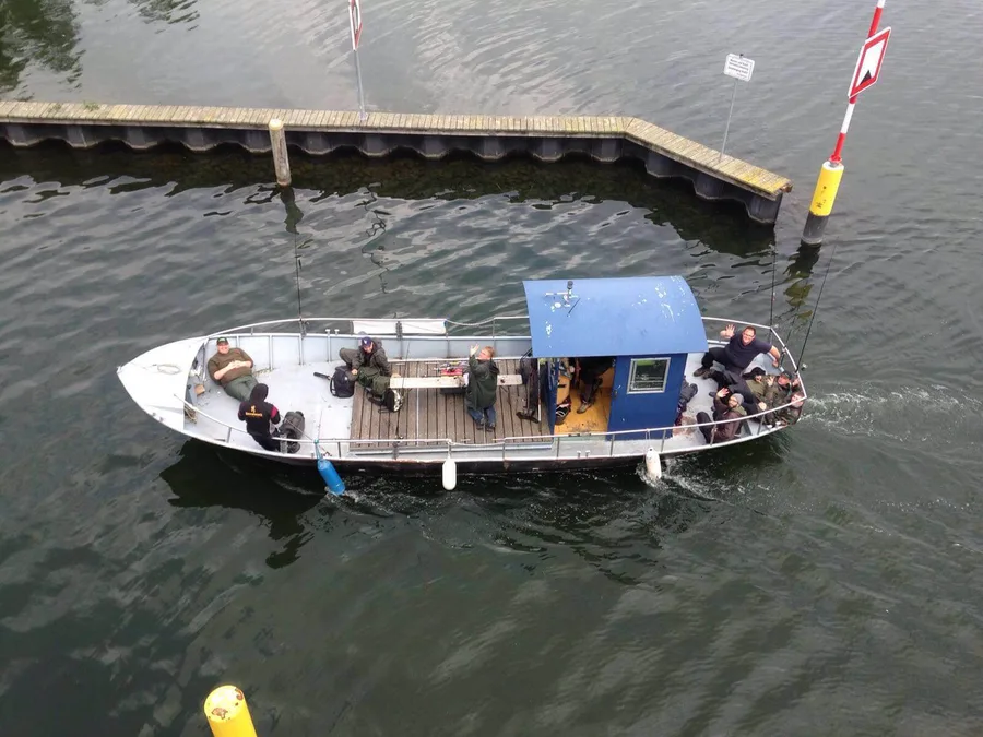 Das Tourenboot von Edmond Prey mit Platz für bis zu zehn Personen