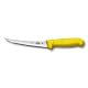 Victorinox Fibrox Ausbeinmesser, Scharfes Küchenmesser für Fleisch und Fisch, 15 cm, Gebogene Klinge, Schmal, HACCP Farbgriff, Rutschfest, Gelb