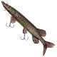 Fox Rage Ultra-Realistic Pike Replicant - 1 Gummifisch, Gewicht/Länge/Hakengröße:125g / 25cm / Gr.1/0