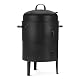 Amazon Basics Outdoor-Räucherofen mit Eingebautem Thermometer, 2 Ebenen, Einstellbare Luftzufuhr, 40,6cm, Schwarz