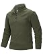 33,000ft Herren Fleecepullover Half-Zip Fleece Pullover mit 2 Taschen