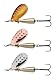 Abu Garcia Droppen Spinner - 3er Pack - Weitwurfköder mit Spinnerblatt zum Raubfischangeln - Barsch, Döbel, Hecht, Forelle, Lachs, Meerforelle