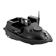 ACLICE Futterboot mit GPS 500m Reichweite, 3 Fächer Köderboot RC Boot mit LED Nachtlicht, 2kg Tragfähigkeit, ABS Angelköderboot Ferngesteuert für Angeln, Schwarz