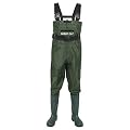 Night Cat Wathose Herren Damen: Wasserdicht Atmungsaktive mit Stiefeln Grün 44