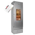 Grafner XXL Räucherofen mit 6 Etagen, Sichtfenster und Thermometer, legierter Stahl, 12x Haken, Räucherschrank zum Heißräuchern und Kalträuchern, Smoker für Fisch Fleisch Käse Gemüse