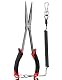 pullther 29cm Angelzange Hakenlöser Spitzzange, Carbon-Stahl mit Trageband pullther 29cm Angelzange Hakenlöser Spitzzange, Carbon-Stahl mit Trageband