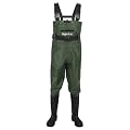 Night Cat Wathose Herren Damen Frauen Wathose mit Stiefeln wasserdichte Atmungsaktive Crosswater Waders Grün 44