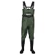 Night Cat Wathose Herren Damen Frauen Wathose mit Stiefeln wasserdichte Atmungsaktive Crosswater Waders Grün 46
