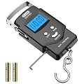 Dr.meter Gepäckwaage digital mit Haken, 50 kg Fischwaage Kofferwaage