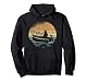 Retro Raubfisch Vertikalrute Vertikalangeln Zander Angeln Pullover Hoodie