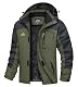 TACVASEN Arbeitsjacke Herren Fleece Warme Wasserdicht Winterjacke TACVASEN Arbeitsjacke Herren Fleece Warme Wasserdicht Winterjacke