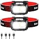 Blukar LED Stirnlampe Aufladbar, 2000L Superhell Kopflampe - 2 Stück