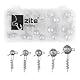 Zite Fishing Screw-In Jigkopf Sortiment | 25 Stück in Sortierbox | 5g, 7,5g