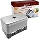 BROWIN Edelstahl Tischräucher-Set mit Thermometer 330006 | rostfrei | Tischräucherofen | Fisch & mehr Grillen und Räuchern | Camping-Zubehör