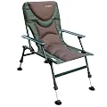 MK-Angelsport 5 Seasons Pro Carpchair – Komfortabler Angelstuhl, Karpfenstuhl, belastbar bis 130 kg, extra gepolstert, klappbar & höhenverstellbar, ideal für Karpfenangler & Outdoor-Camping