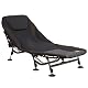 CampFeuer Karpfenliege XXL 207 x 88 x 30-106 cm | höhenverstellbare und stabile Karpfenliege mit 8 Beinen | faltbares Feldbett, Campingbett, Karpfenliegen, Feldbett bequem, Campingliege (Braun)