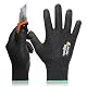 DEX FIT Level 5 Cut Schnittfeste Handschuhe Cru553 Prime, 3D Komfort Stretch Fit, Power Grip, Strapazierfähiger Schaumnitril, Smart Touch, Maschinenwaschbar, Dünn & Leicht, Schwarz 9 (L) 1 Paar