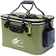 MMSGA Angeleimer, tragbarer Faltbarer Angelköder-Eimer，Multifunktionaler Behälter für lebende Angelköder, Outdoor-Camping-Eva-Angeltasche und Fischschutzeimer(Armeegrün, 38L)