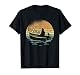 Retro Raubfisch Vertikalrute Vertikalangeln Zander Angeln T-Shirt