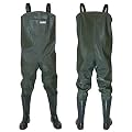 Wathose Herren Anglerhose mit Stiefeln Gr. 43 wasserdicht Teich Fischer