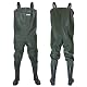 Wathose Herren Anglerhose mit Stiefeln Gr. 43 wasserdicht Teich Fischer