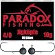 Paradox Fishing Jigköpfe Set 15x 10g 4/0 I Jig Köpfe Gummifisch mit Jighead für Gummifische Barsch Hecht Zander Angelzubehör