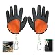 NXDHPLIENG wasserdichte Angelhandschuhe mit 2 Haken – Bissfeste, Kratzfeste & Latex Landehandschuhe für Hecht, Zander, Wels – Weit Öffnende Anti-Cut Fishing Gloves