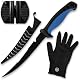 LMAB Filetiermesser Set - Filetier-Set aus Messer, Messer-Schärfer und Filetier-Handschuh