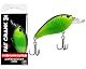 Wild Devil Baits Fat Crank Wobbler Hardbait Crankbait Kunstköder Raubfisch Köder Barsch Hecht Zander (UV Green Pumkin Chartreuse)