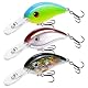TRUSCEND Craz Crankbaits Angelköder, Tauchköder, abgerundete Schnabelkurbelköder zum Barschangeln, Wackelschwimmköder für Forelle, Crappie, Zander, Hecht, flache Tauchkurbelköder, Süß- und Salzwasser