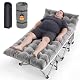 XXL Campingbett Feldbett 190 x 80 x 37 cm Feldbett Klappbar mit Matratze, Klappbett mit Seitentasche, Camping Bett 2 Personen Campingliege, Faltbar Gästebett bis 308 kg für Outdoor Indoor Reisen
