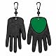 SPHOSWHP 1 Paar Angelhandschuhe mit 2 Magnet-Clips, wasserdichte Hecht Handschuhe, Rutschfester Landehandschuh für Hecht, Zander & Wels, bissfestes Angelzubehör für Raubfischangler