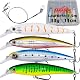 Paradox Fishing Premium Zander Wobbler Set I 4 Stück 13g 11cm mit Box I Hecht-Köder Zander-Köder Barsch