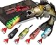 Wild Devil Baits Blinkersortiment in Box Blinker Kunstköder Set Löffelblinker Spoon (Zander, 22g)