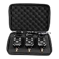 Lixada Wireless Angeln Bissanzeiger Set Digital Angeln Alarm Kit LED Alarmanzeige Alarm Bell Empfänger Angeln Swinger Angelgerät mit Reißverschluss Box (1.5)