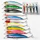 iUeeQKoo 10 Stück Hecht Köder,Kunstköder Wobbler Set,Angelzubehör,Fisch Köder Swimbait lebensechter für Zander Barsch Forellen, Angelköder für Süß und Salzwasser,Raubfisch,Angeln Geschenk (10, A)