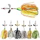 Spinner Angelköder Hechtköder, Spinnerbait Jig Köder Angel Set Kunstköder Blinker Set Fischköder für Hecht Forelle Angeln Barsch