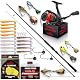 Paradox Fishing Firetiger Spinnrute Komplett-Set Barsch 2,1m 5-20g + 2000 Rolle I Barsch Rute I Zanderrute I Hecht Rute - Spinnruten (Komplett-Set, 2,1m 5-20g + 2000 Rolle)
