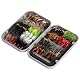 Bassdash Fliegenfischen Fliegen Set Forellenbarschangeln mit Fliegenbox mit Trockenfliegen/Nassfliegen, Nymphen, Streamers, Popper Bassdash Fliegenfischen Fliegen Set Forellenbarschangeln mit Fliegenbox mit Trockenfliegen/Nassfliegen, Nymphen, Streamers, Popper