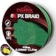 Paradox Fishing 8X PX geflochtene Angelschnur I Tarngrün 150M - 0,20mm - 12,2kg – Angelschnur geflochten- 8fach eng geflochten Paradox Fishing 8X PX geflochtene Angelschnur I Tarngrün 150M - 0,20mm - 12,2kg – Angelschnur geflochten- 8fach eng geflochten