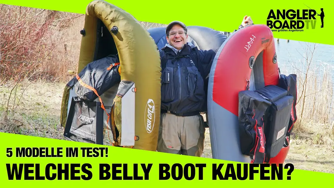 Vorschaubild: Welches Belly Boat soll ich kaufen? 5 Modelle im Test | Anglerboard TV