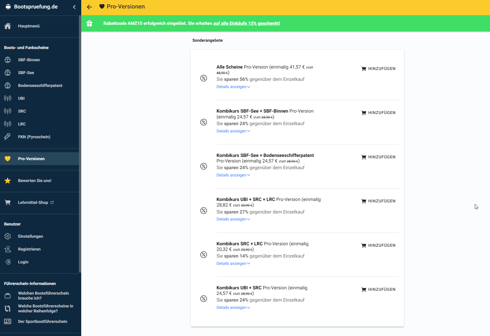 15 Bootspruefung.de Gutscheincode & Rabattcode » Juli 2024