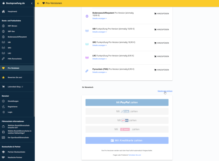 15 Bootspruefung.de Gutscheincode & Rabattcode » Juli 2024