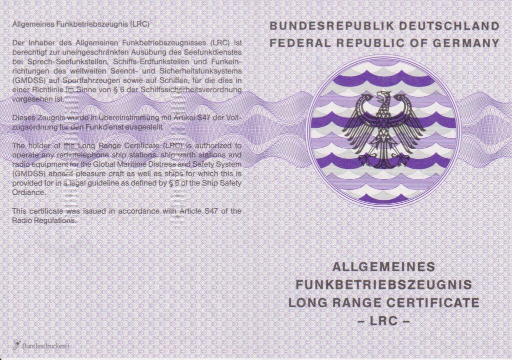 LRC Funkzeugnis